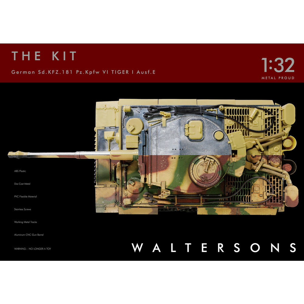 ウォルターソンズ 1/32 WW.II ドイツ軍 ティーガーI 初期型 マルチマテリアルキット WS55901