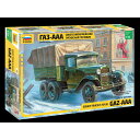 ズべズダ 1/35 WW.II ソビエト軍 3軸 軍用トラック プラモデル ZV03547