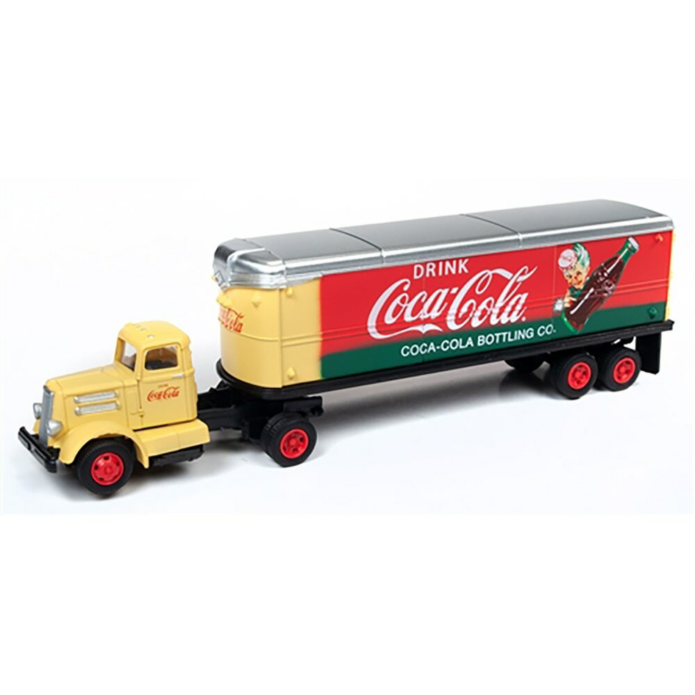クラシック・メタル・ワークス 1/87(HOスケール) ホワイトWC22トラクター/トレーラーセット コカ・コーラ(レッド) CMW31187