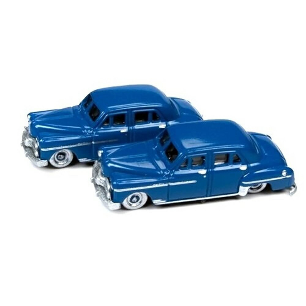 クラシック・メタル・ワークス 1/160(Nスケール) 1950年型プリムス セダン(ブルー)(2台セット) CMW50398