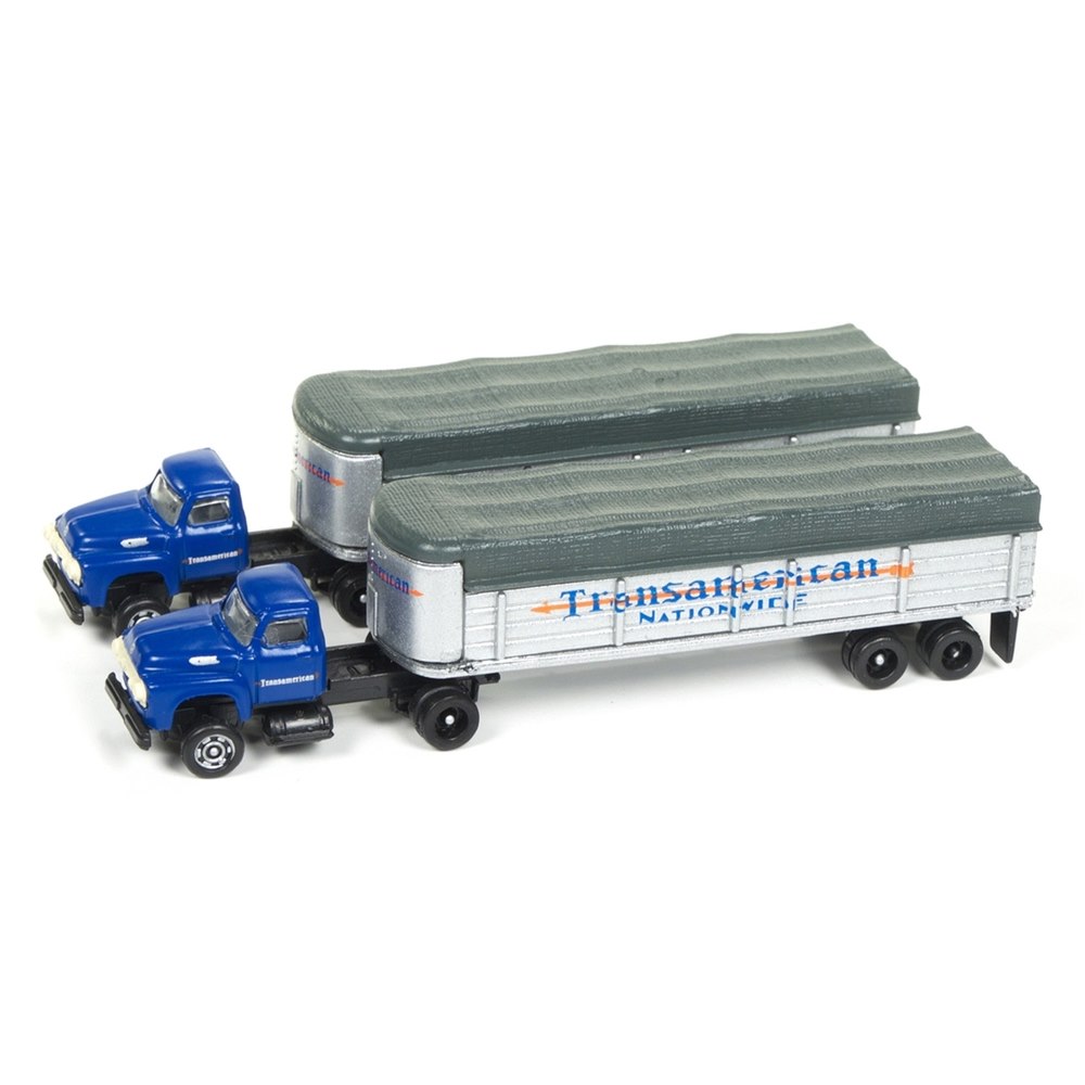 クラシック・メタル・ワークス 1/160(Nスケール) 1954 フォード トラクター/カバードワゴン トランスアメリカン(2台セット) CMW51170