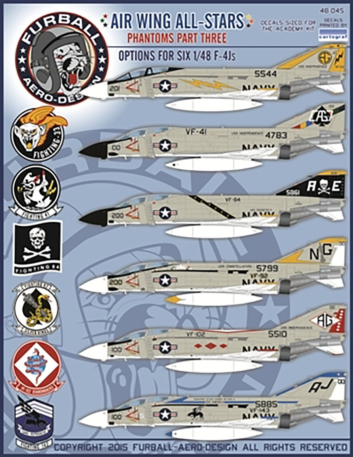 t@[{[ 1/48 AJCR F-4J GAEBO I[X^[Y t@gY Part.3 fJ[ FAD48-045