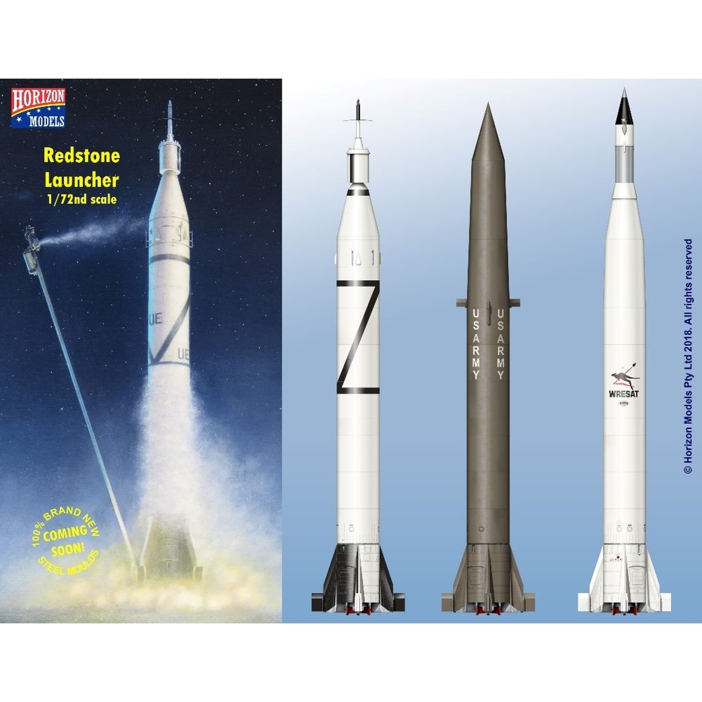 宇宙開発の歴史を作る!! アメリカの初の大型ロケット、レッドストーンロケットを1/72スケールで再現したプラスチックモデル組み立てキットです。 【実機について】 アメリカ初の人工衛星の打ち上げや初の有人宇宙飛行に使用されたロケットのベースとなったのがレッドストーンロケットです。 1953年に最初に打ち上げられ、その後、1960年代にかけてアメリカの主力ロケットとして活躍しました。 開発には大戦中のドイツでV2ロケットの開発にも携わったフォン・ブラウンも参加。最初に開発されたのがPGM-11レッドストーンで、これは地対地弾道ミサイルでした。 液体燃料を使用する使い捨てのロケットでアメリカ軍により1958年6月から1964年6月までの間、配備、運用されたのです。 1958年1月にアメリカ初の人工衛星、エクスプローラーを打ち上げたロケット、ジュノーIはそのレッドストーンロケットの発展型で、さらに、レッドストーンロケットの上に2基の固体燃料ロケットを組み合わせたスパルタロケットも製造。これはオーストラリアに1基提供され、オーストラリア初の人工衛星、WRESATの打ち上げに使用されました。 【モデルについて】 モデルは1/72スケールでアメリカ初の大型ロケット、レッドストーンロケットを再現したプラスチックモデル組み立てキットです。 モデルは弾道ミサイルのPGM-11レッドストーンのほか、アメリカ初の人工衛星エクスプローラーIを打ち上げたジュノーI、さらに、オーストラリア初の人工衛星WRESATを打ち上げたスパルタロケットの計3種類のどれかを選んで組み立てていただけます。 仕上がりの全高は約30cm。 ロケット本体の表面のディテールやロケット基部はメカニカルに再現。また、ジュノーIは先端に取り付けられたエクスプローラーもしっかりと表現されているほか、組立可能な3種類それぞれのロケットの先端の形状の違いをモデル化 それぞれ、スタイルが異なるだけに、どの仕様に組み立てるか、選ぶのも楽しみです。 もちろん、それぞれのマーキングはデカールで用意されています。宇宙ファンにはぜひ作っていただきたいキットです。 【主な特徴】 ■1/72スケールでアメリカ初の大型ロケット、レッドストーンロケットを再現 ■PGM-11レッドストーン、ジュノーI、スパルタロケットの計3種類のどれかを選んで組み立て可能 ■ロケット本体の表面のディテールやロケット基部はメカニカルに再現 ■完成時の全高は約30cm ■ジュノーIは先端に取り付けられたエクスプローラーもしっかりと表現 ■マーキングはデカールで用意 ■組立可能な3種類それぞれのロケットの先端の形状の違いをモデル化 完成時サイズ:全高 約300mm