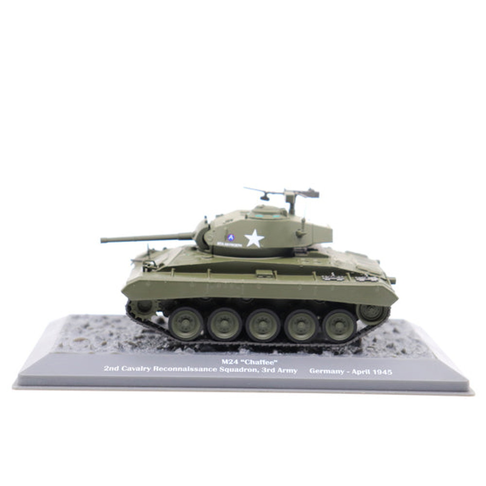 モーターシティクラシック 1/43 WW.II アメリカ陸軍 M24 チャーフィー 軽戦車 第2騎兵偵察中隊 「1945 ドイツ」 完成品 MSS23190-45