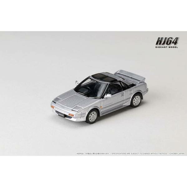 1/64 トヨタ MR2 1600G-LIMITED SUPER CHARGER 1988 T BAR ROOF シルバーメタリック/カスタムカラー 完成品ミニカー HJ643056AS
