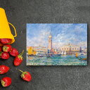 アートパネル アートボード ルノワール ヴェネツィアのパラッツォ・ドゥカーレ 60×45 A2 壁掛け 絵 インテリア 名画 モダンアート 油絵 絵画 有名画 おすすめ 人気 高級 かわいい おしゃれ ポスター 玄関 リビング 部屋 店舗 風景画 自然 花 空 海 モノトーン 【LotNo.02】