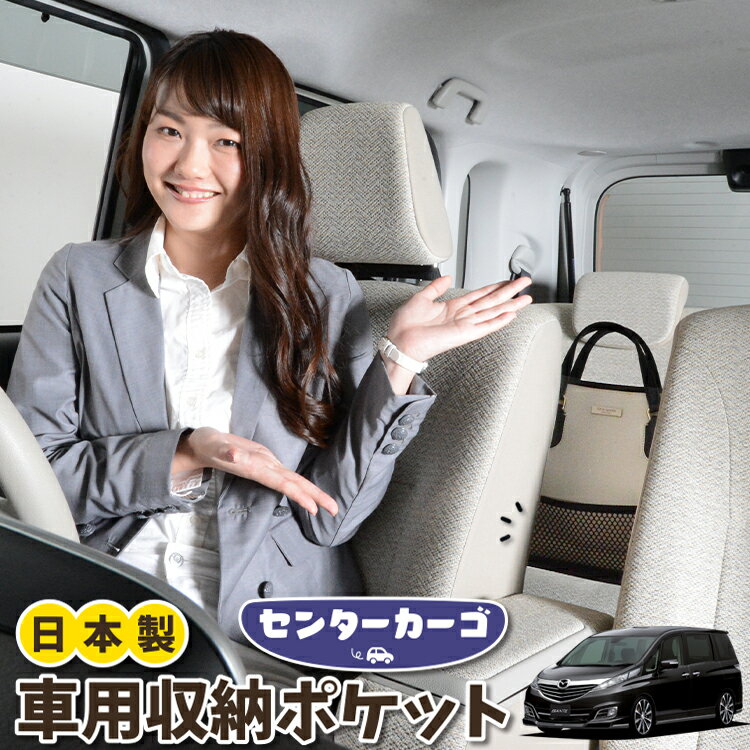 車 収納 バッグ ポケット 多機能 シートバック 小物入れ 便利グッズ ネット 運転席 助手席 ミニバン 軽自動車 SUV ティッシュ スマホ ドリンクホルダー センターカーゴ ビアンテ BIANTE LotNo.05