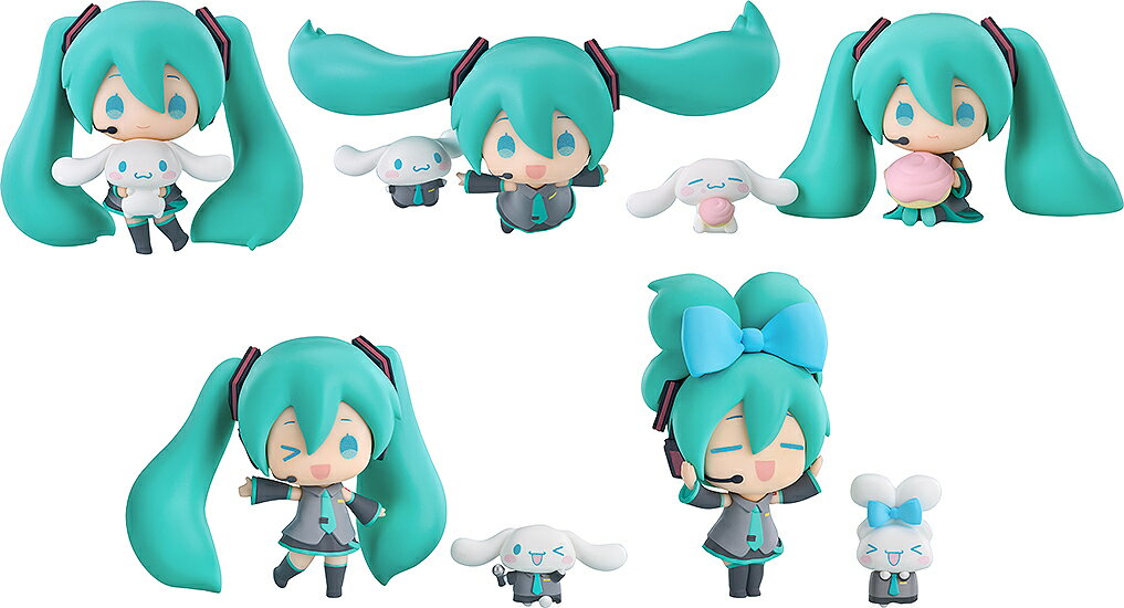 【2026年7月内発売予定】初音ミク×シナモロール トレーディングフィギュア 初音ミク×シナモロール（5個入りセット）