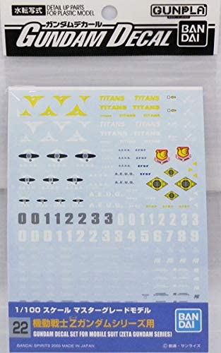 バンダイスピリッツ ガンダムデカール No.22 MG 1/100 汎用 Zシリーズ用