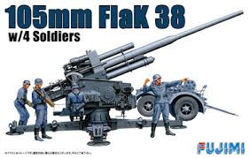 フジミ模型 1/76 スペシャルワールドアーマーシリーズ ドイツ 105ミリ対空砲 プラモデル WA-24
