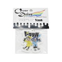 Over Drive ミニ四駆 「ドラテル」 キーホルダー ホワイト (オーバードライブ)