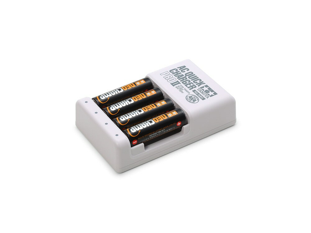 タミヤ ミニ四駆バッテリー 単3形ニッケル水素電池ネオチャンプ(4本)と急速充電器PRO II 55116