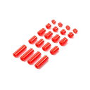 タミヤ ミニ四駆特別企画商品(パーツ) 軽量プラスペーサーセット(12/6.7/6/3/1.5mm)(レッド) 95400