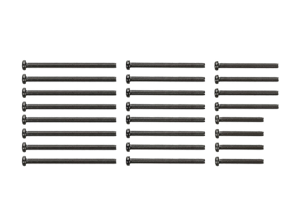 タミヤ ミニ四駆特別企画商品(パーツ) ステンレスビスセット ブラック(10・20・25・30mm) 95434