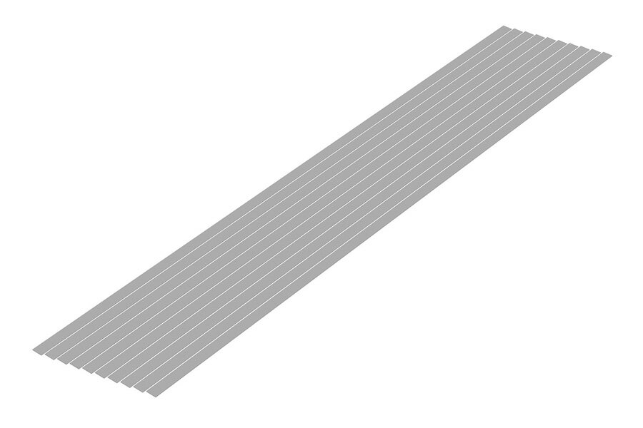Rakuten - WAVE ウェーブ OM-464 プラ=材料【グレー】 細切り板 0.3 x 4.0 mm 10本入 資材 クラフト用素材 OM464