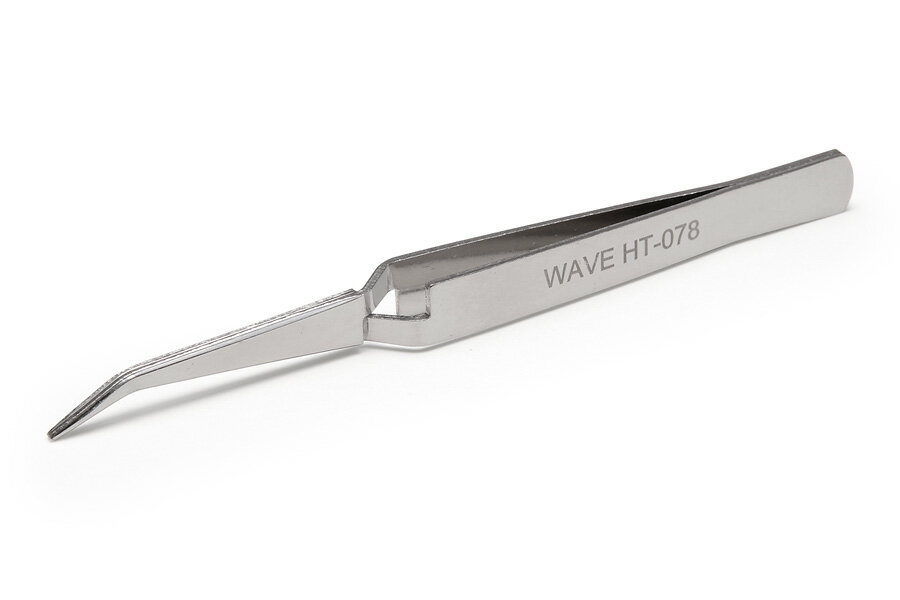 WAVE ウェーブ HT-080 HG逆動作ピンセット【ツル首タイプ】 プラモデル用工具 模型 HT-080