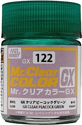 GSIクレオス Mr.クリアカラー GXクリアピーコックグリーン 18ml 模型用塗料 GX122 クレオス 塗料