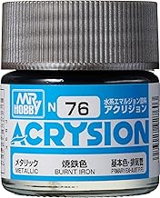 GSIクレオス N76 アクリジョンカラー 焼鉄色 メタリック 10ml 模型用塗料 N76