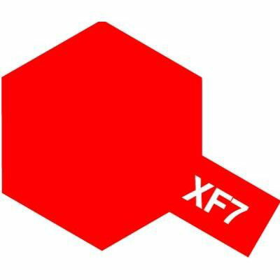 タミヤ アクリルミニ(つや消し) XF-7 フラットレッド 81707