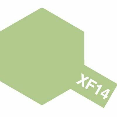 タミヤ アクリルミニ(つや消し) XF-14 明灰緑色 81714