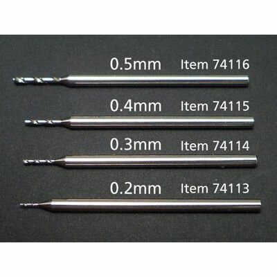タミヤ クラフトツールシリーズ No.116 精密ドリル刃0.5mm(軸径1.0mm) 74116