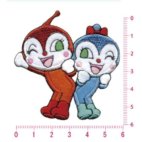 ドキンちゃんコキンちゃんアイロン接着ワッペン
