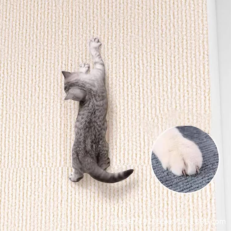 耐摩耗 保護シート猫 猫用爪とぎマット 猫用 耐摩耗 家具や壁の保護 四季対応 粘着...