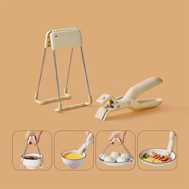 器掴み 2個セット やけど防止 茶碗蒸しホルダー 2タイプ 2個セット 蒸し物 先端シリコン 滑り止め やっとこ 鍋掴み 耐熱 蒸し物用トング パングリッパー ステンレス 取手 食洗機対応 せいろ 土鍋 キッチン用品 調理器具 業務用 キッチンガジェット hobbyroute-10000615 ホビールート サンプル画像3