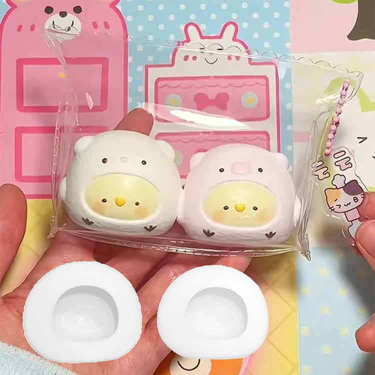 食品級シリコン製 石膏 スクイーズ用 シリコン型 型 DIY レジン型 ぷっくり モールド ハンドメイド シリコンモールド シリコン型 手作り 製菓用 モールド 手芸 大きい スクイーズ 立体 3d 手芸 hobbyroute-10002998 ホビールート サンプル画像2