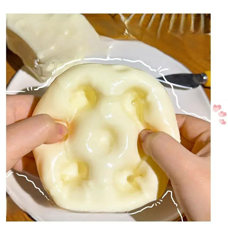 食べ物 もちもち 柔らかい イライラ解消 スクイーズ チーズ 2個セット スイーツ 2個セット ストレス解消 可愛い 人気 握る 子供 大人 癒しおもちゃ クイーズ玩具 かわいい スクイーズおもちゃ ギフト hobbyroute-10015872 ホビールート サンプル画像3