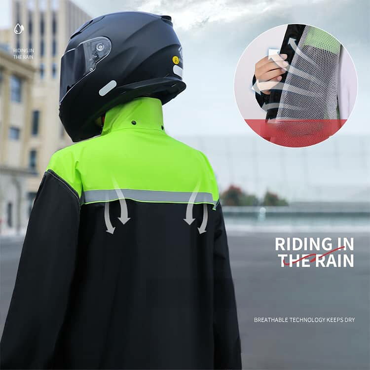 レインスーツ 上下セット バイク用レインジャケット バイク用 【防水靴カバー付属...