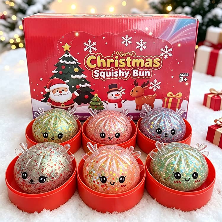 スクイーズ もちもち 中華まん おもちゃ スクイーズ ぷにぷに 低反発 癒し 水感スクイーズ 肉まん ラメ入り 夜光タイプ ランダム発送 暇つぶしグッズ クリスマス ハロウィン 景品 hobbyroute-10017364 ホビールート サンプル画像3