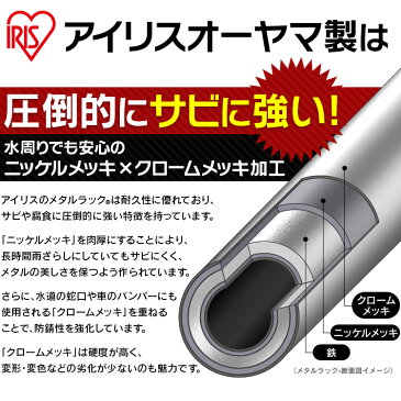 カラーメタルラック ポールフック CMM-15PF ホワイト ブラック ブラウン メタルラック カラーメタルラック 収納 棚 オープン棚 インテリア メタルラックシリーズ アイリスオーヤマ
