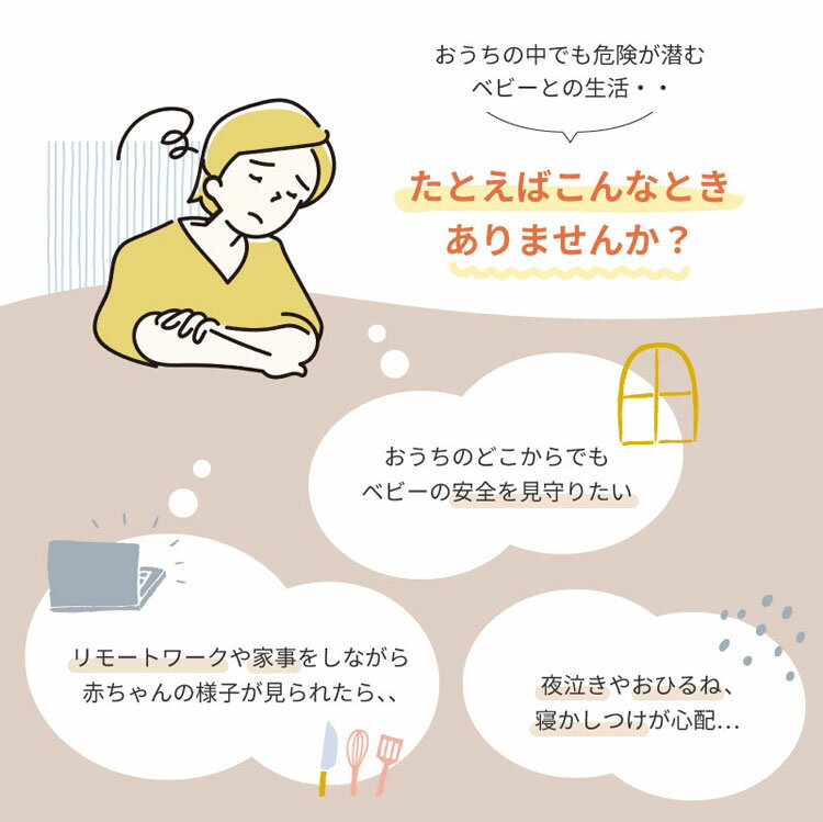 ベビーモニター ワイヤレス カメラ ワイヤレスベビーモニターmi・te・te 1750204077ベビーモニター 見守り モニター ベビーカメラ セーフティ ノイズキャンセル機能 ナイトビジョン 通話 盗聴防止 防犯 赤ちゃん 寝室 KISSBABY KISSBABY 【D】