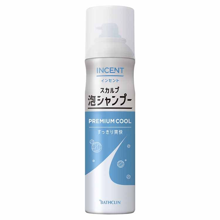 育毛 INCENT 男性用 インセント スカルプ泡シャンプー 180g 炭酸泡シャンプー 毛穴 皮脂 汚れ メントール配合 爽快 無添加 バスクリン