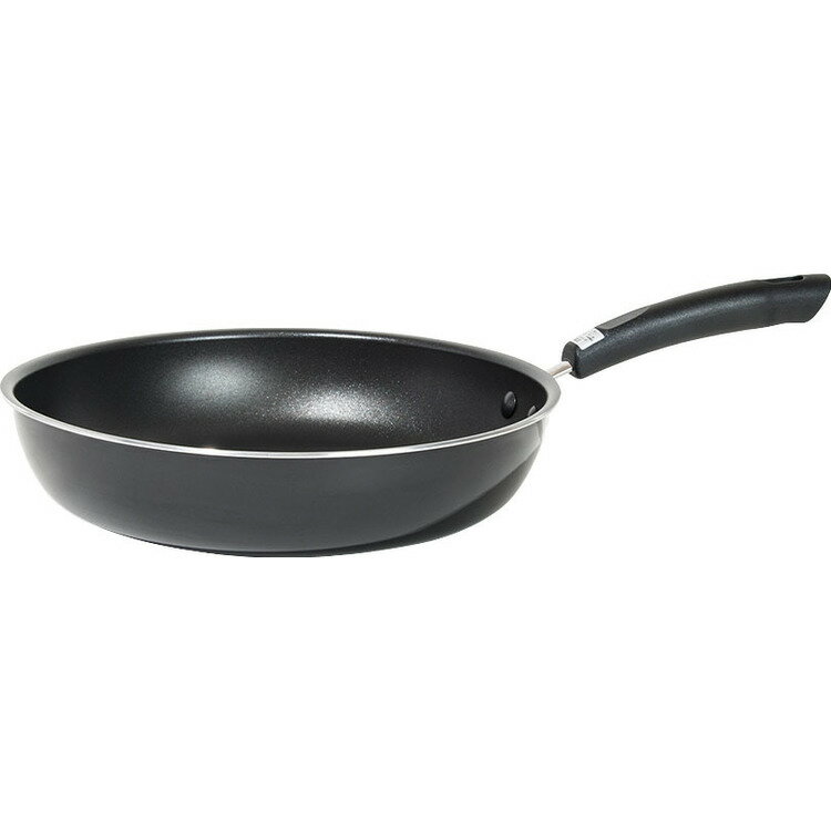 Rakuten - 家庭用品 鍋 フライパンマイヤー フジマルブラック フライパン 28cm FE2-P28マイヤー フライパン アルミボディ 外面ほうろう加工 内面ノンスティック加工 ガス火専用 熱くなりにくい樹脂製ハンドル 軽量 使いやすい シンプル 【B】