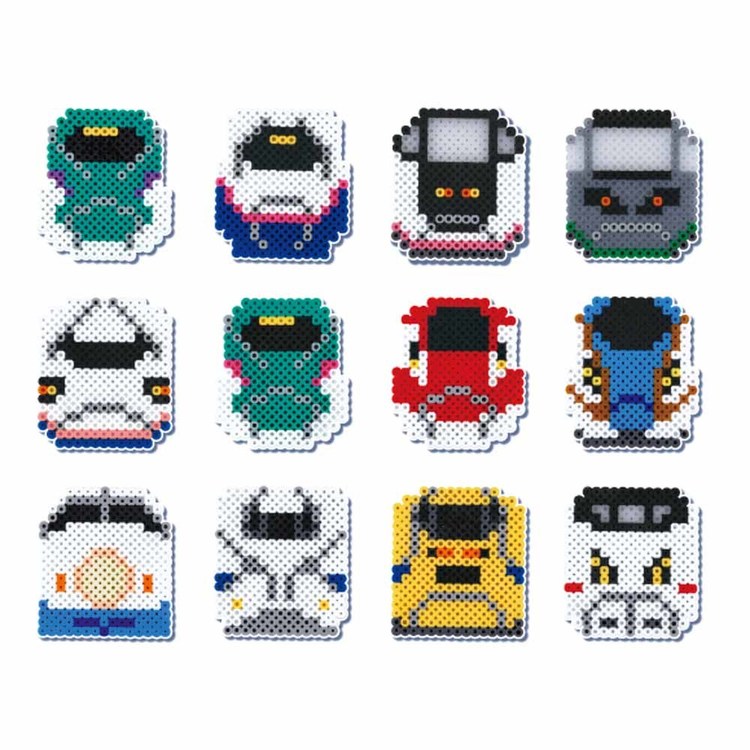 And marcheのパーラービーズ 新幹線セット 80-57275パーラービーズ 新幹線セット しんかんせんセット 北海道新幹線 東北新幹線 東海道新幹線 九州新幹線 こまち つばさ ドクターイエロー カワダ｜アングル3