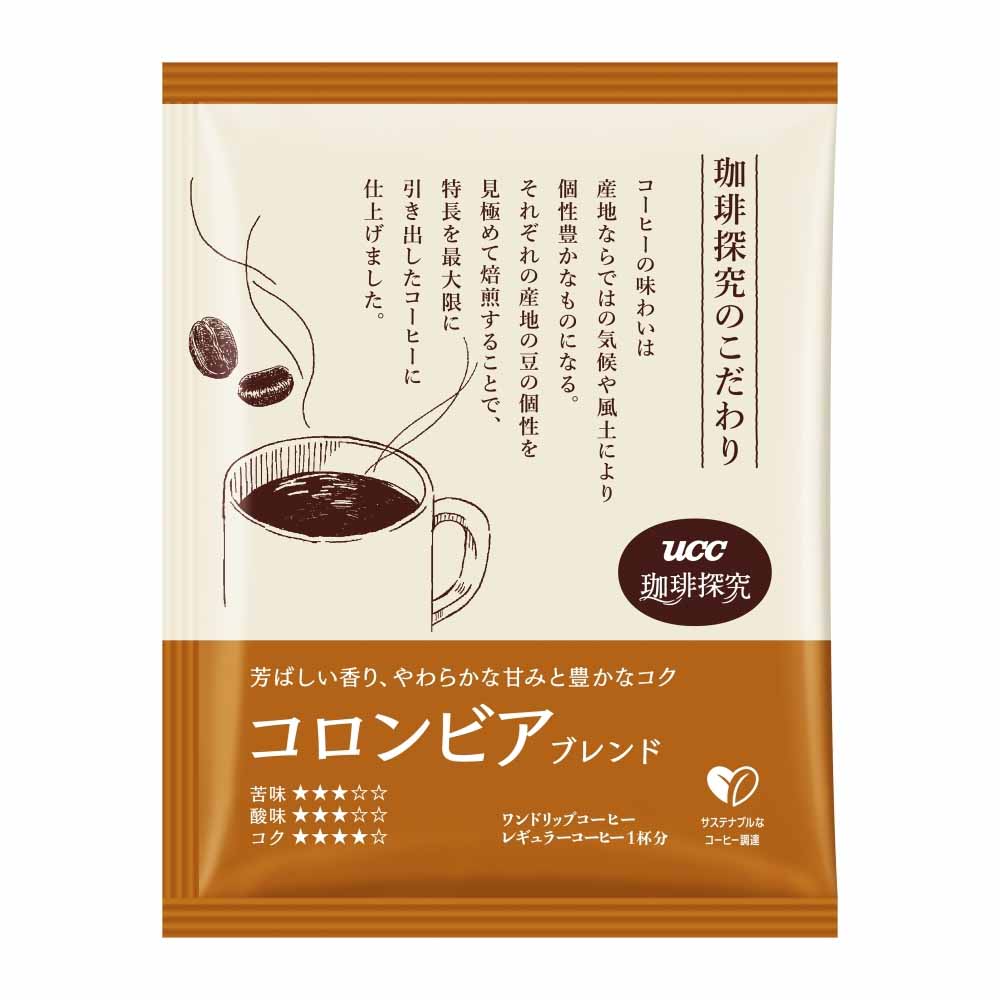 And marcheの【3個】珈琲探究 ワンドリップ 12P UCC レギュラーコーヒー 珈琲探究 産地農園 ドリップコーヒー ブレンド 36杯分 アラビカ豆100％ 本格 珈琲鑑定士こだわり UCC｜アングル2