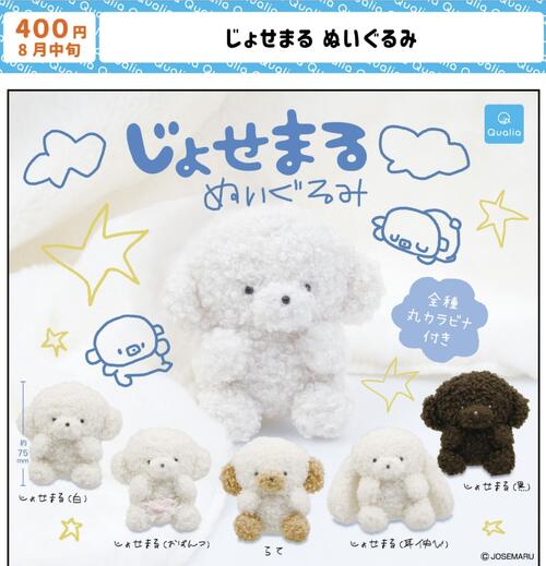 【8月予約】じょせまる ぬいぐるみ 全5種 コンプリートセット ガチャ 送料無料のサムネイル