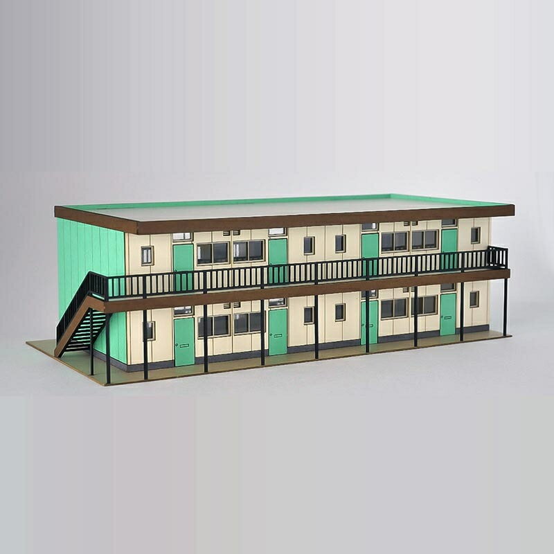 【東京ジオラマファクトリー】 0081 1/150 アパート A(緑) Nゲージ 東京ジオラマファクトリー [▲][ME]