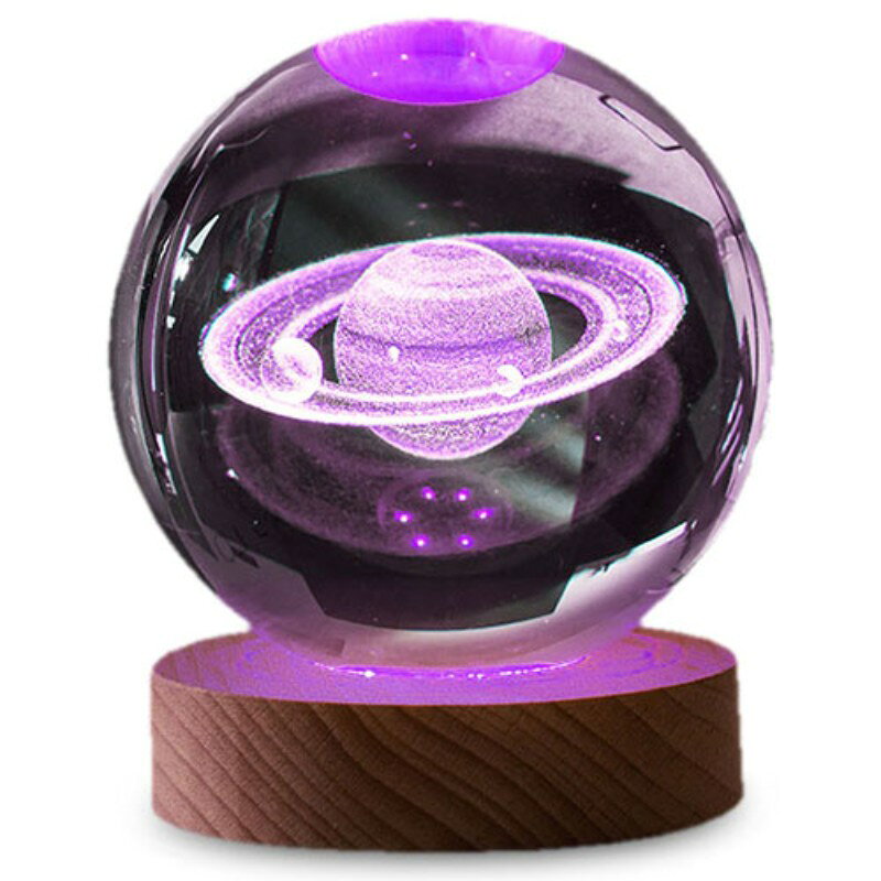 日本トラストテクノロジー JTT 3Dクリスタルボールライト サターン RGB CRYBALL-ST-RGBR [▲][AS]