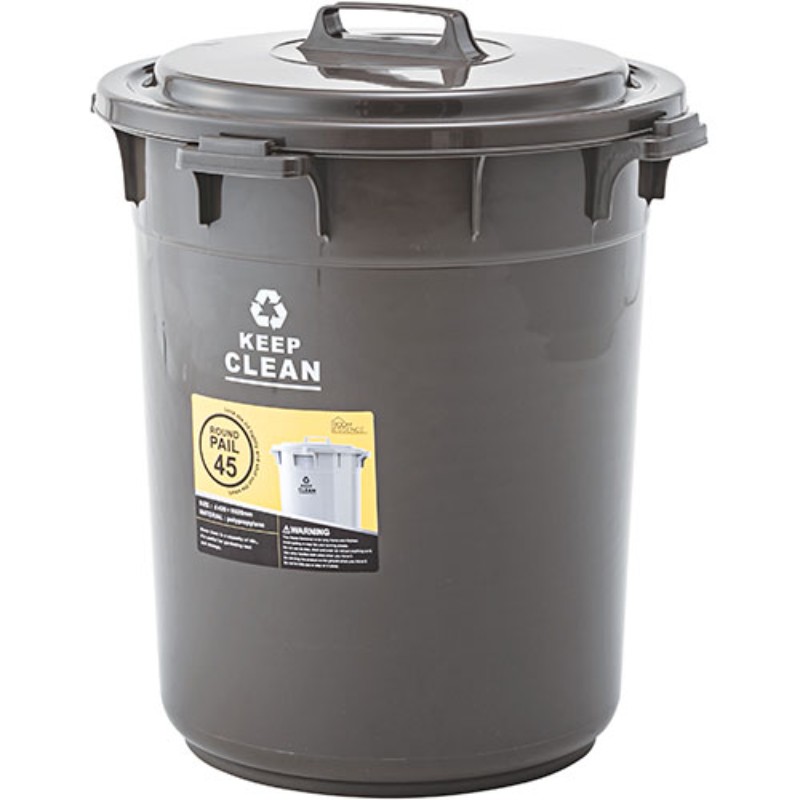 東谷 ペール45L ブラウン LFS-765BR ゴミ箱 ダストボックス [▲][AS]