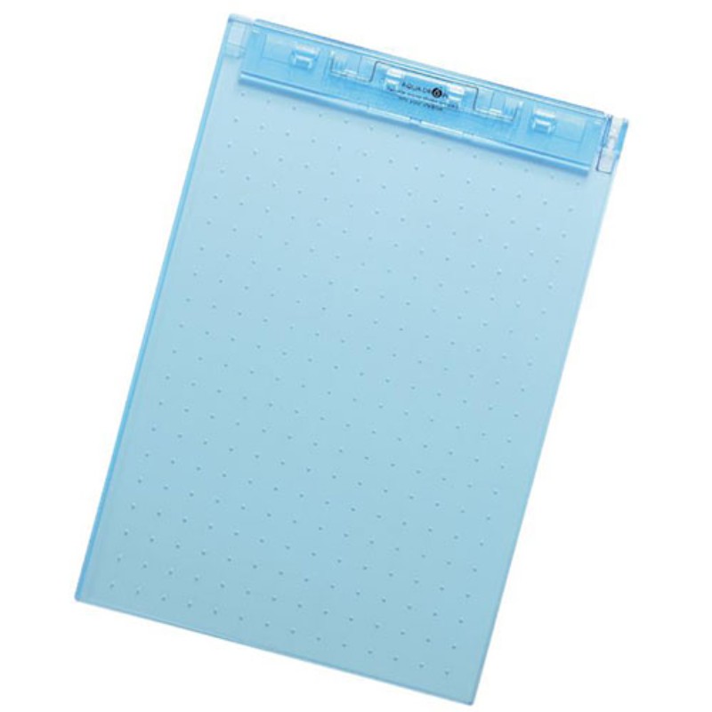 【5個セット】 LIHIT LAB. AQUA DROPs 超薄型クリップボード A4 青 A-5067-8-BLX5 オフィス用品 雑貨 [▲][AS]