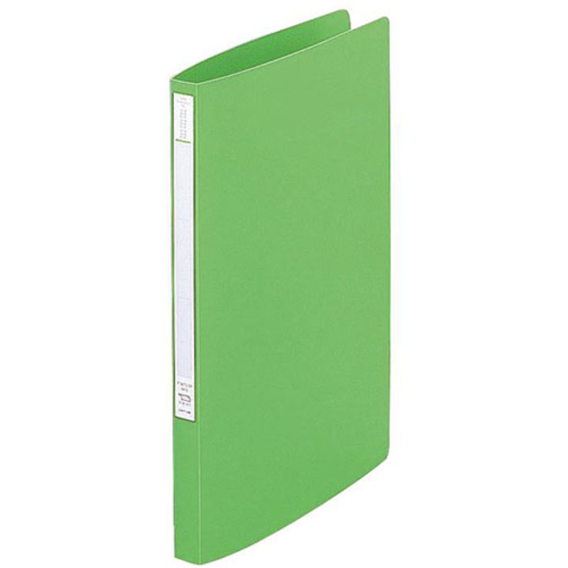 【10個セット】 LIHIT LAB. Avanti スーパーパンチレスファイル A4S 黄緑 F-347U-6...