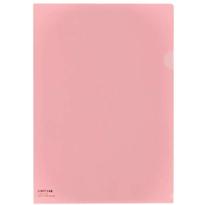 Rakuten - 【30個セット】 LIHIT LAB. カラークリヤーホルダー A4 桃 F-78-12-PKX30 オフィス用品 [▲][AS]
