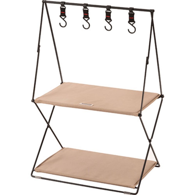 東谷 フォールディングハンギングラック ベージュ MIP-72BE ハンガーラック 収納 インテリア [▲][AS]