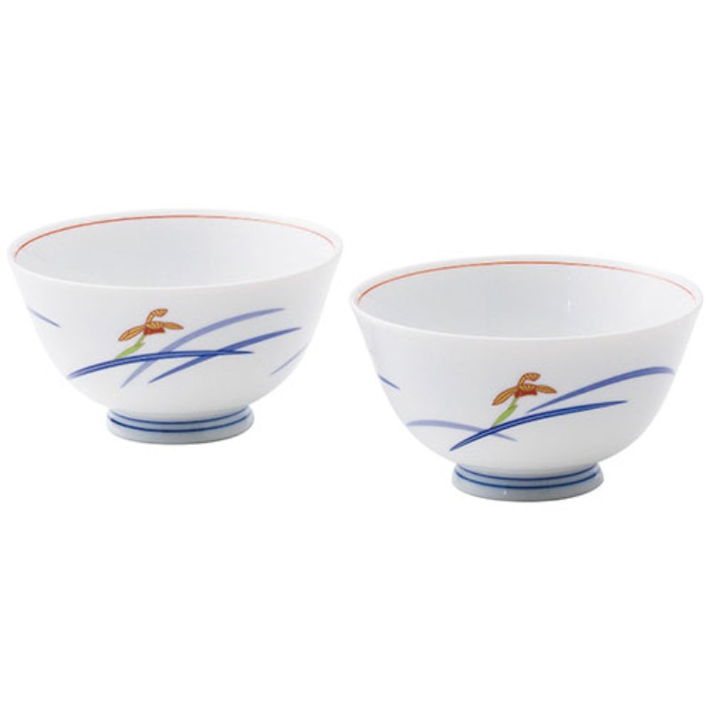 香蘭社 オーキッドブルーム 組飯碗 2114-039 お茶碗 食器 [▲][AS]