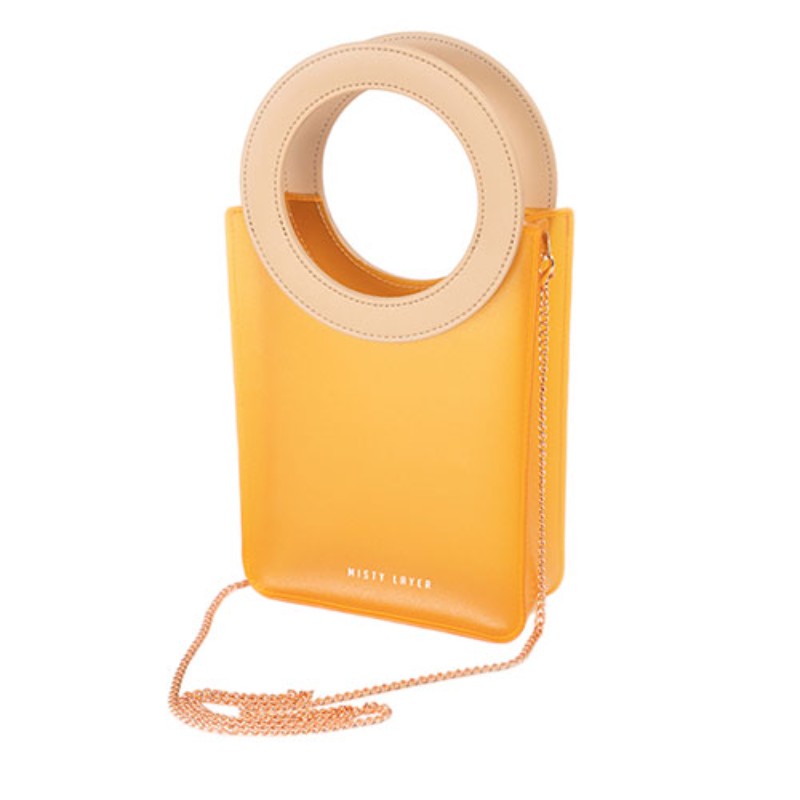 MISTY LAYER ボディバッグ ミストをまとうような柔らかい透け感と上品な風合い オレンジ MLBb-OR [▲][AS]