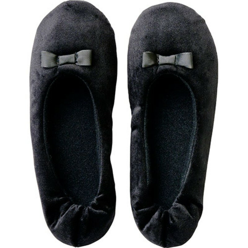 レップ プチ 携帯スリッパ ブラック REP-535707 [▲][AS]