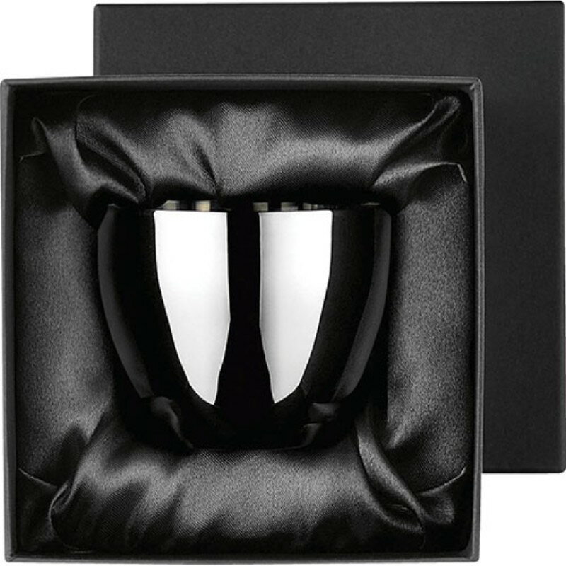 ブリリアント・ブラック 2重ぐい呑み C5123085 ステンレス カップ [▲][AS]